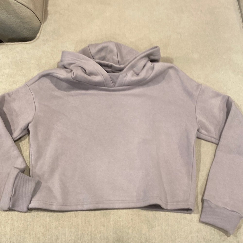 Grey crop hoodie